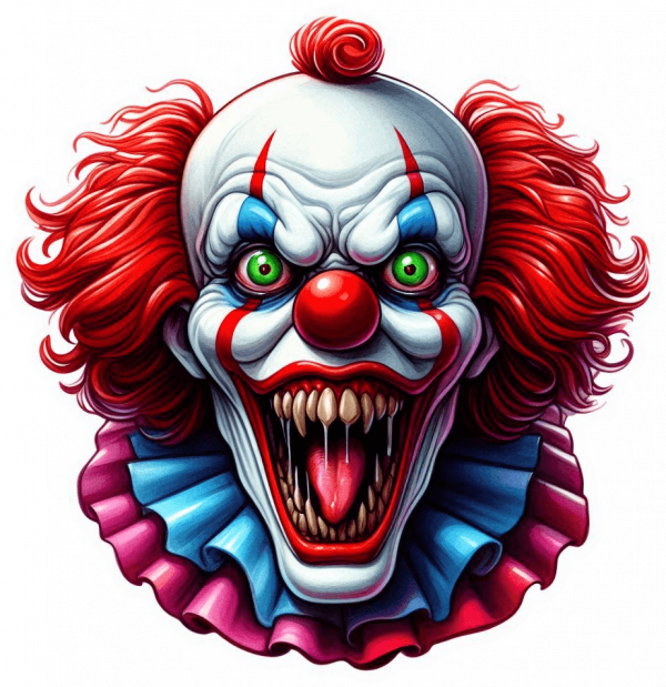 Cara de Payaso del terror