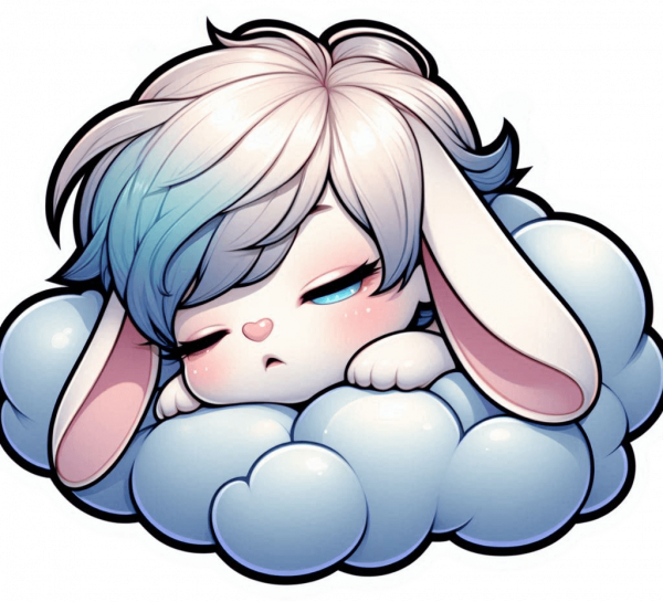 Conejito durmiendo en Nube
