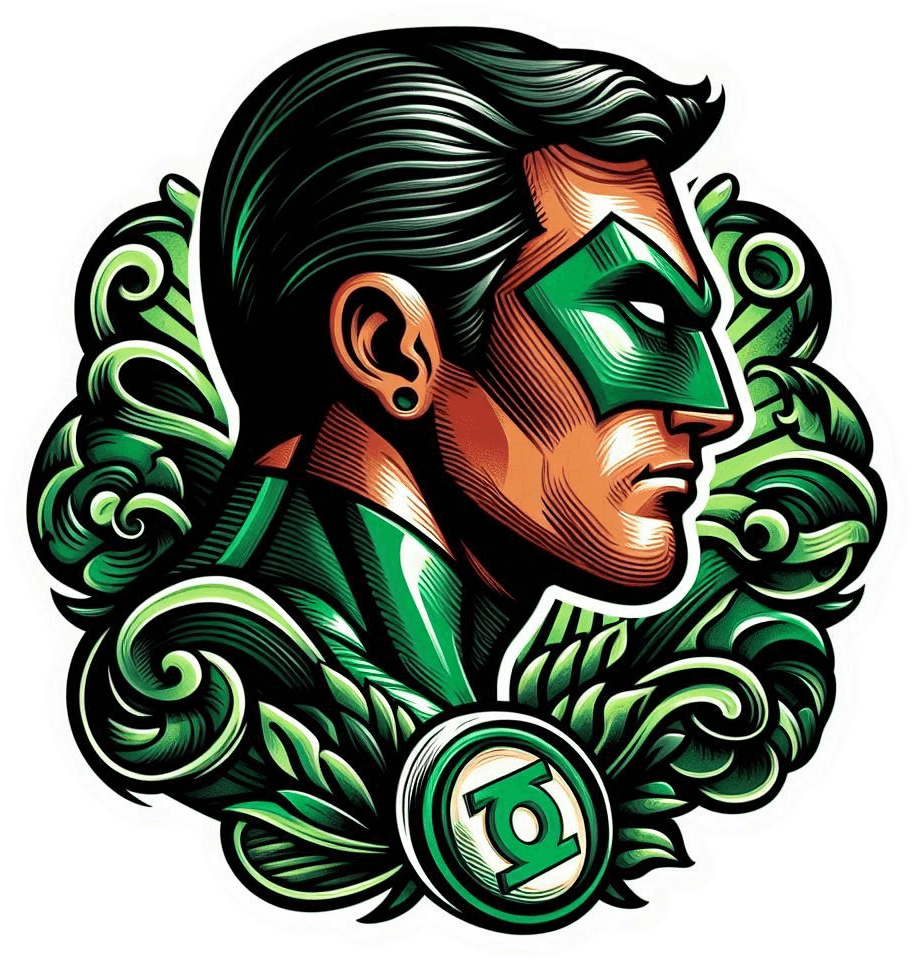 2212-Linterna verde vintage 02 Linterna Verde