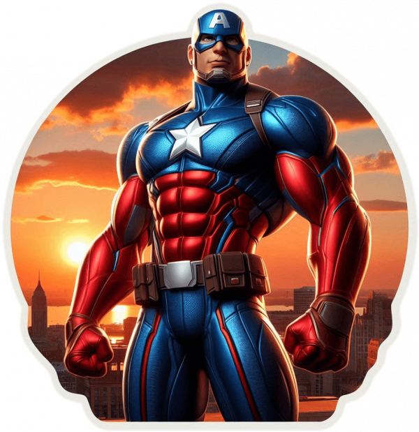 Capitan America en Edificio