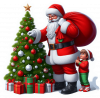 Navidad Santa y Niño