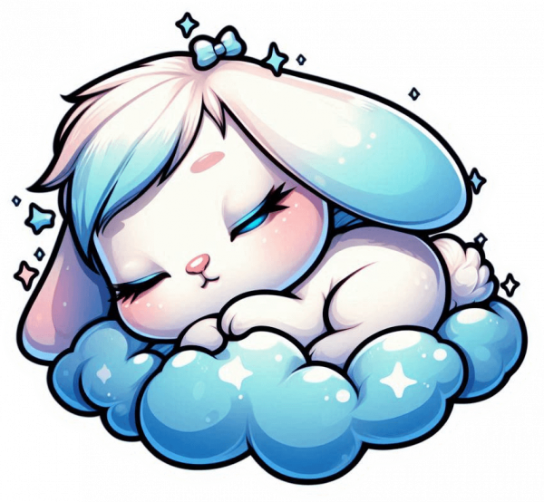 Conejito durmiendo en Nube
