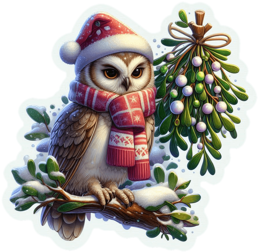 Búho De Navidad