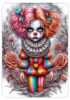 Payasita de Terror Gotico y Kwaii tarjetas