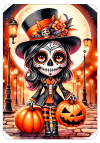 Bruja Gotica Catrina Kwaii