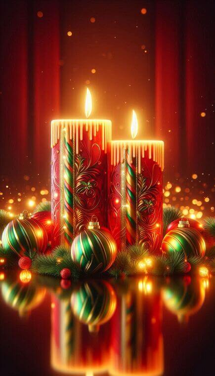Velas de navidad