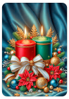 Velas Verde y Rojo de Navidad