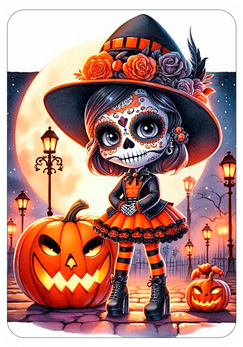Muñeca Gotica Catrina Kwaii