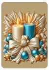 Velas de navidad tarjeticas