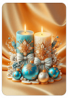 Velas de navidad tarjeticas