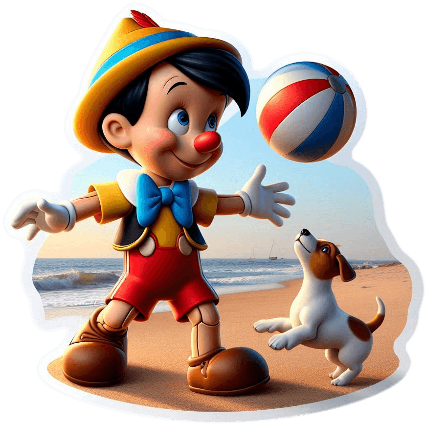 2666-Pinocho jugando 01 Pinocho Jugando