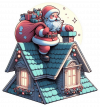 Santa sobre el Tejado