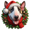 Bull terrier de Navidad