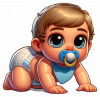 Bebe con Babero