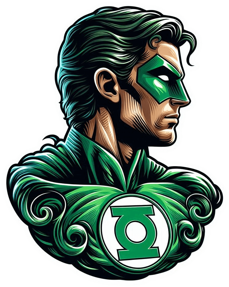 2856-Linterna verde vintage 04 Linterna Verde