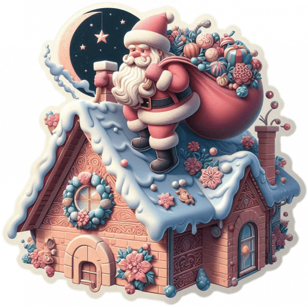 Santa sobre el Tejado