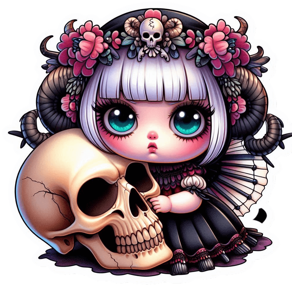 Muñeca Gotica kwaii