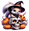 Ardilla y Halloween