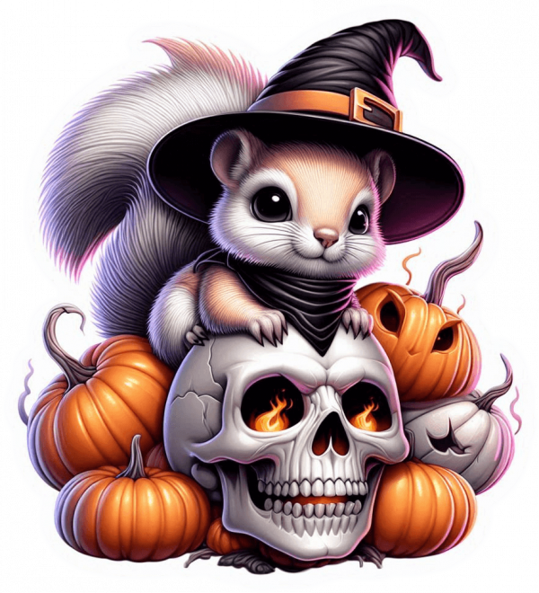 Ardilla y Halloween