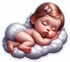 Bebe Duerme en Nube