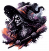 Bruja en Acuarela Gaouche