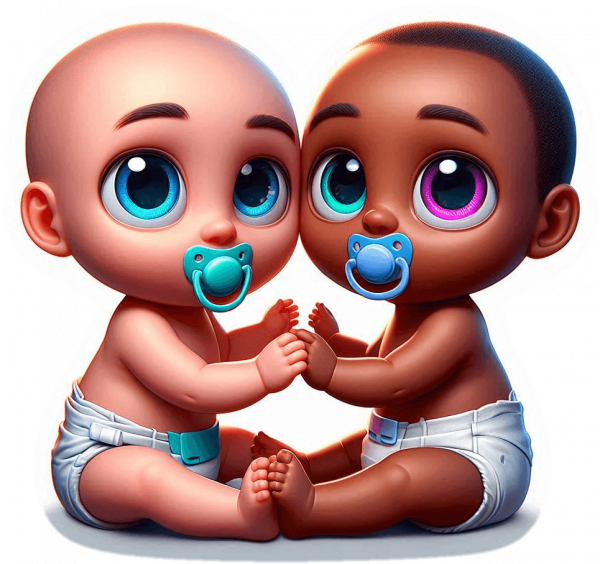 Bebes jugando