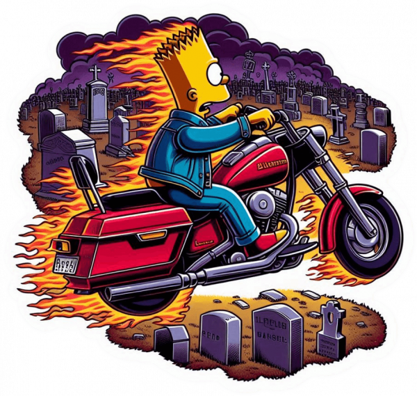 Bart Simpson Motorizado