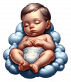 Bebe Duerme en Nube