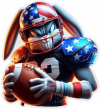 Bugs Bunny Futbolista Americano