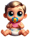 Bebe con Babero