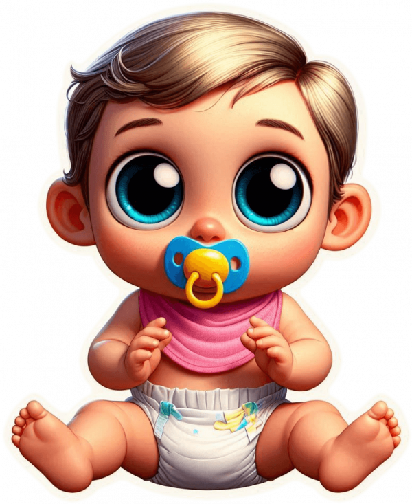 Bebe con Babero