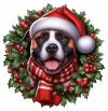 American Staffordshire terrier de Navidad