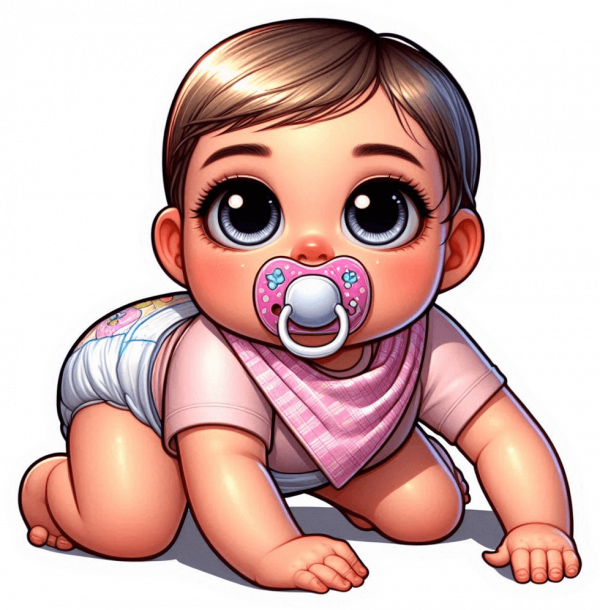 Bebe con Babero