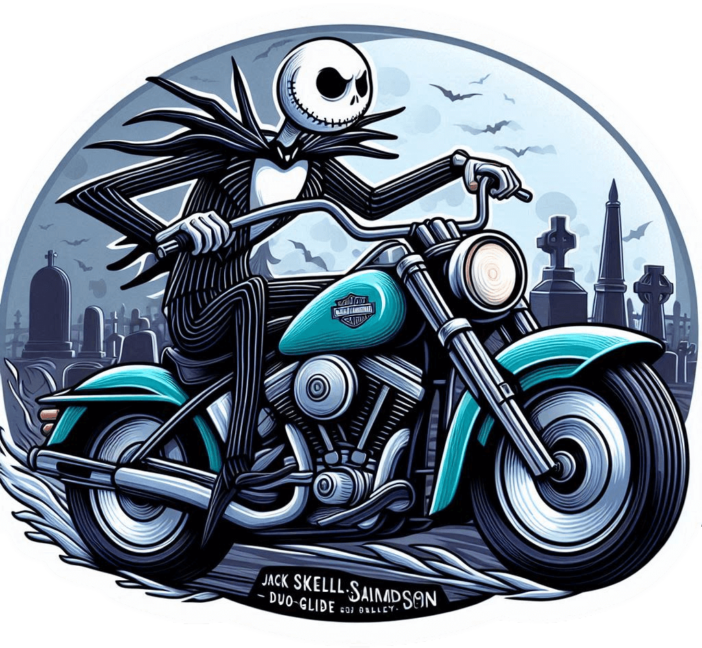 3223-Jack Skellintong sobre Moto.03 Jack Skellintong sobre Moto