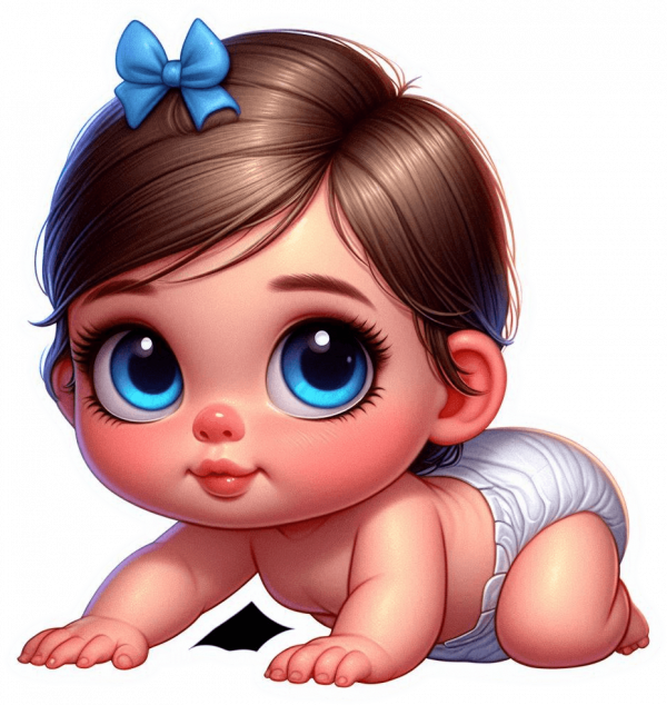 Bebe Niña Gateando