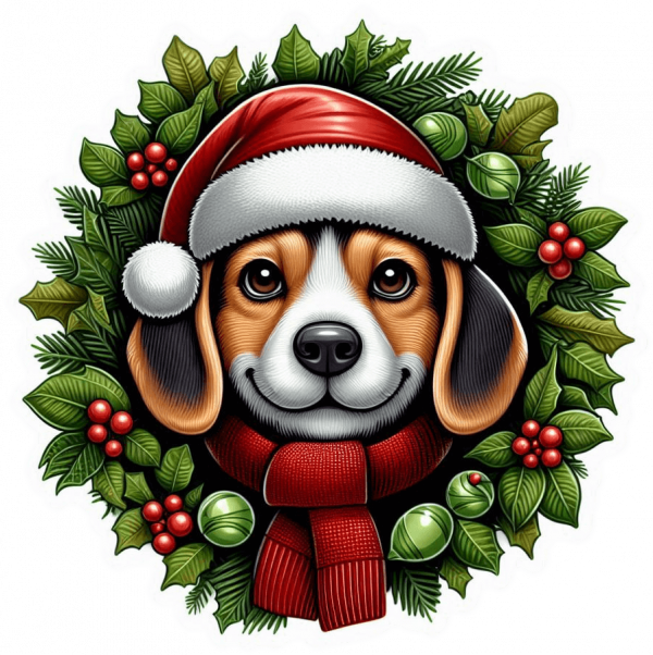 Beagle de navidad