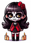 Catrina Gotica Kwaii