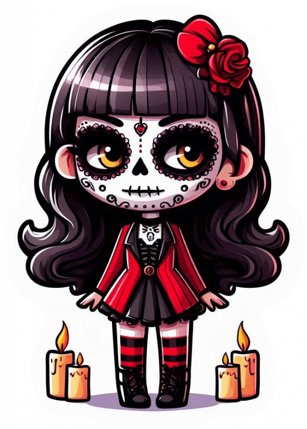 Catrina Gotica Kwaii
