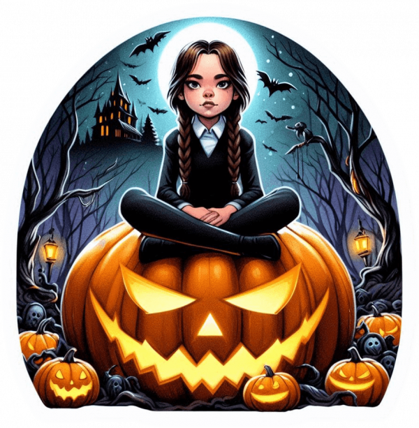Wednesday adams sobre Calabaza