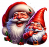 Cara de Santa y Gnomo Navideño
