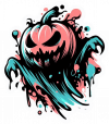 Calabaza en acuarela