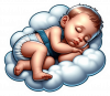Bebe Duerme en Nube