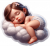 Bebe Durmiendo en La Nube