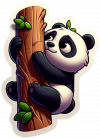 Osito panda en arbol