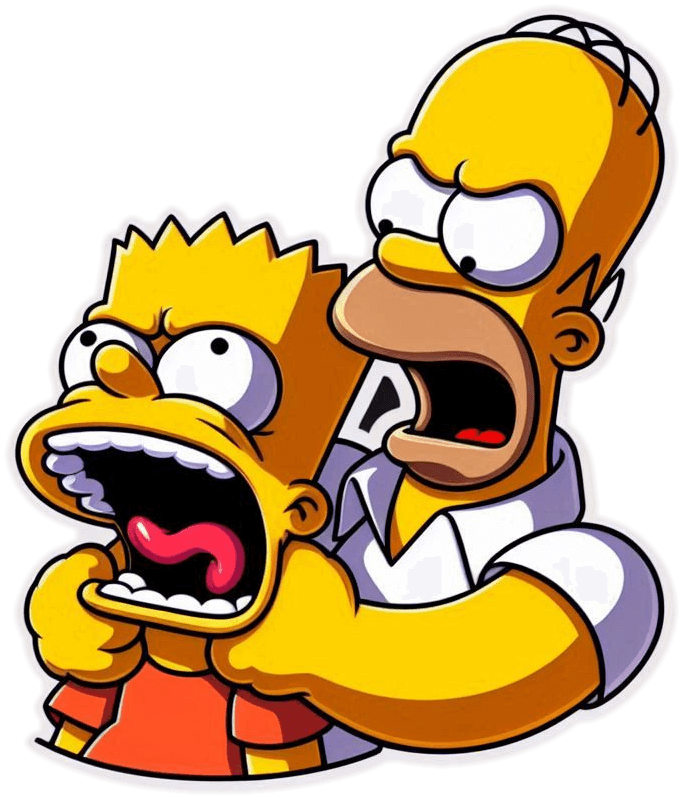 Homero Y Pequeño Demonio