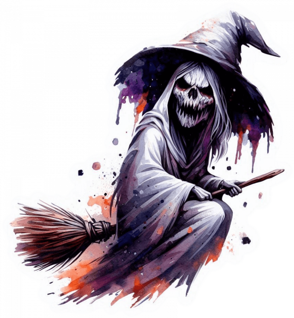 Bruja en Acuarela