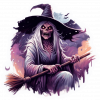 Bruja en Acuarela