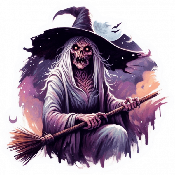 Bruja en Acuarela