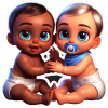 Bebe Gemelos Jugando