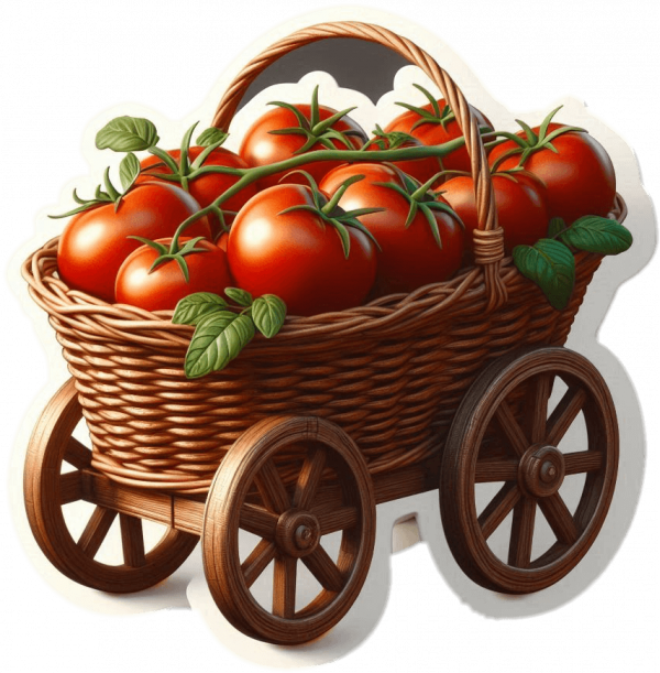 Tomates en carreta